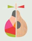 Geometric Pear Art Print