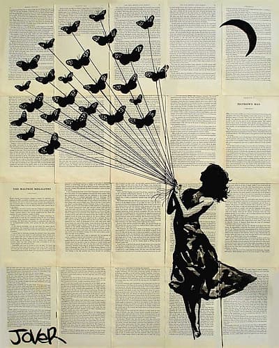 Butterflying Art Print by Loui Jover