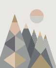 Geo Mountains I Art Print