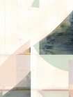 Pink Green White Abstract II Art Print