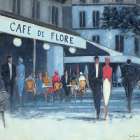 Cafv┬⌐ de Flore, Paris Art Print