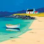 Hebridean Fishermans Cottage Art Print