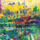 Trees on the Island Art Print