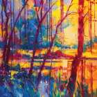 Evening Sunset at Meadowcliff Art Print