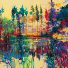 Looking Across the Pond Art Print