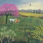 Under the Blossom Tree Art Print