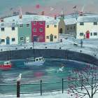 A Walk Round Winter Harbour Art Print