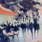 Knightsbridge Night Out Art Print