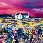 A Sky of Pink Art Print by Avril Thomson Smith
