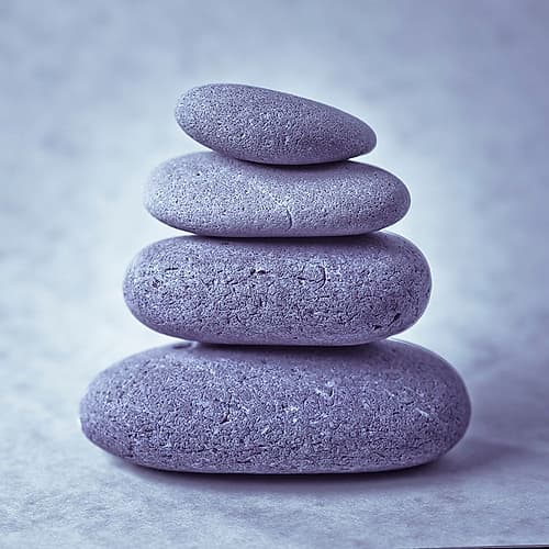 Stack of pebbles Art Print