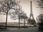Pathway to Eiffel tower-Paris Art Print