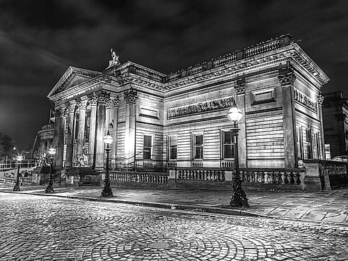 Walker art gallery at night, Liverpool Photography Print