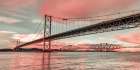 Forth Road Birdge at dusk Art Print