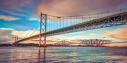 Forth Road Birdge at dusk Photography Print