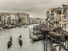 The grand canal from the Rialto bridge, Venice, Italy Art Print