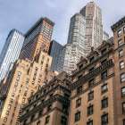 Skyscrapers in New York city Art Print