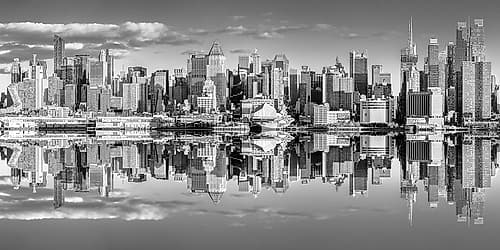 Panoramic view of Lower Manhattan skyline-New York Photography Print