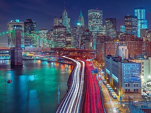 Streets of Manhattan city Photography Print