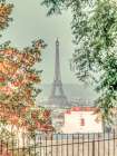 View of the Eiffel tower from Monmartre-Paris Art Print