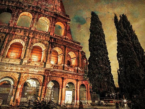 Famous Colosseum in Rome, Italy Photography Print
