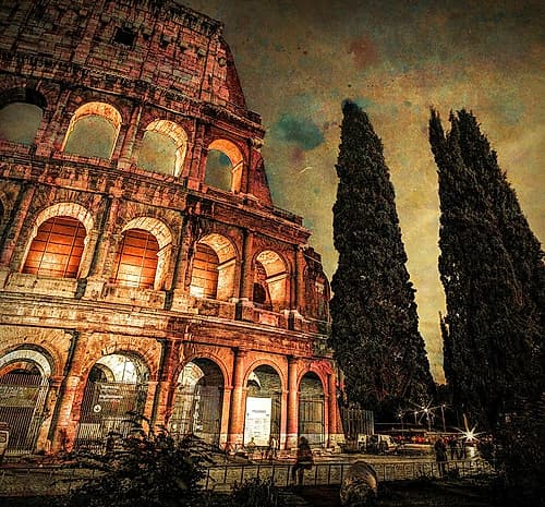 Famous Colosseum in Rome, Italy Art Print