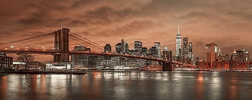 Brooklyn Bridge and Manhattan Photography Print