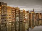 Houses alongside canal, Amsterdam Art Print