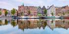 Amsterdam canal reflections Art Print
