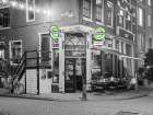 Street cafe in Amsterdam Art Print