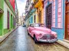 Vintage car in Havana Art Print