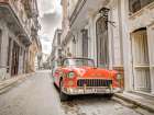 Vintage car on street of Havana-Cuba Art Print
