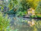 Gazebo by Basingstoke canal Art Print