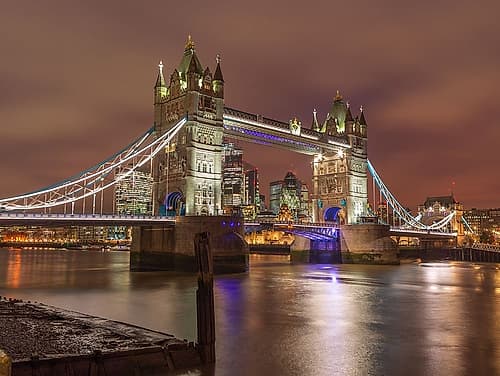 Tower bridge at night-London Photography Print
