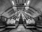 Escalators-London Underground Art Print