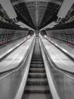 Escalator at subway station, London Art Print