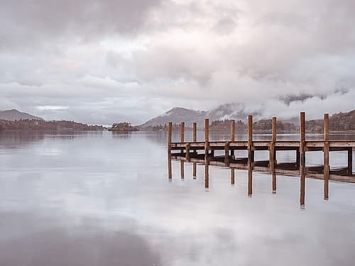 Derwentwater pier Landscape Print