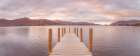 Derwentwater pier, lake district Art Print