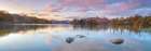Lake surrounded by mountains Art Print