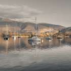Sailing boats at Derwentwater Art Print