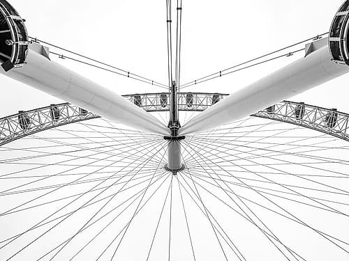 London Eye from below Photography Print
