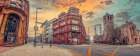 Streets of Leeds Art Print
