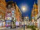 London street near Covent Gardens at night Art Print