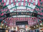 England flags on Covent Gardens market, London Art Print