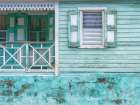 Old blue house in Basseterre, Saint Kitts and Nevis Art Print