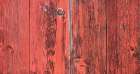Red wooden door, Basseterre, Saint Kitts and Nevis Art Print