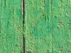 Old weathered wooden door in green color, Basseterre, Saint Kitts and Nevis Art Print