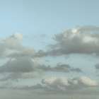 Blue sky with cloudscape Art Print