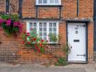 Old cottage front door Art Print