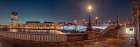 Lambeth Bridge at night, London Art Print
