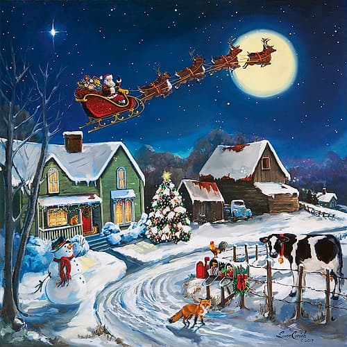 Country Christmas Art Print